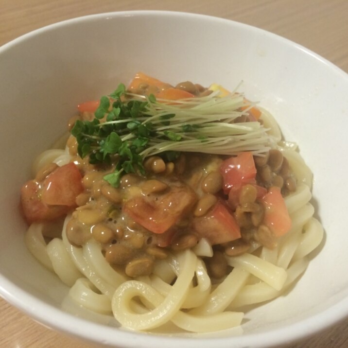 トマトと納豆のさっぱりうどん レシピ 作り方 By Zaki Chi 楽天レシピ